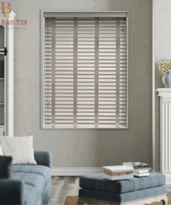 Màn sáo nhựa giả gỗ giá rẻ – Chất liệu nhựa PVC vân gỗ hãng Gracehome bản 5cm
