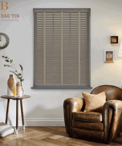 Rèm cửa gỗ giá rẻ – Chất liệu gỗ sồi hãng Pilano bản 5cm
