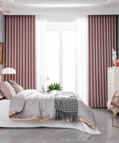 Rèm vải cửa sổ 2 lớp đẹp cho phòng khách mã DIM2919 - 010