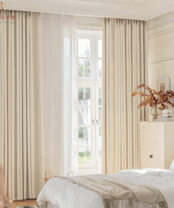 Rèm vải cửa sổ nhỏ giá rẻ cho phòng ngủ chung cư mã BYG2915 - 09