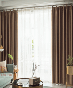 Rèm vải cửa sổ đẹp phòng khách chung cư mã V2905 - 02
