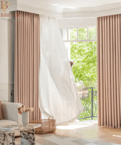 Rèm vải cửa sổ 2 lớp đẹp cho phòng khách mã DIM2919 - 04