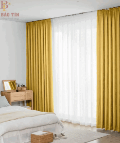 Rèm vải 2 lớp phòng ngủ chung cư giá rẻ mã DIM2919 - 03