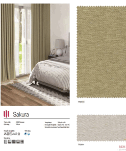 Rèm vải Nhật Bản mã Sakura