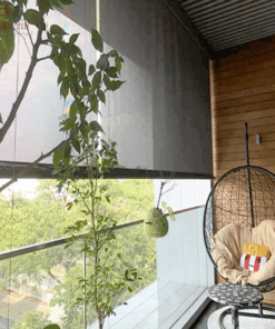 Bạt che nắng tự cuốn dạng lưới đẹp giá rẻ mã TT16