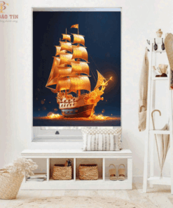 Rèm cuốn in tranh cửa sổ hãng Fivestar mã BT028 - Hệ phụ kiện máng cầu vồng nhỏ