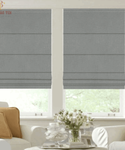 Rèm cửa sổ xếp lớp roman đẹp mã D010