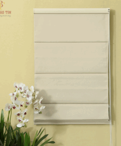 Rèm roman vải bố đẹp cản nắng 100% mã D012