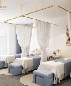 Rèm quây giường spa