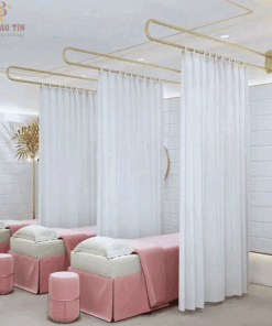 Rèm Spa màu trắng giá rẻ