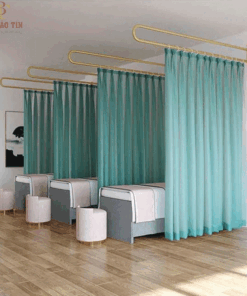 Rèm Spa màu xanh đẹp giá rẻ