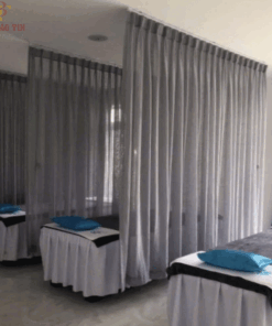 Rèm cho Spa giá rẻ chất liệu voan màu