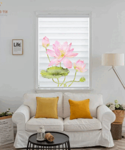 Rèm cầu vồng in tranh mã CV1012-15