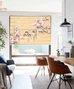 Rèm cầu vồng in tranh mã CV1312-26