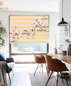 Rèm cầu vồng in tranh mã CV1312-27