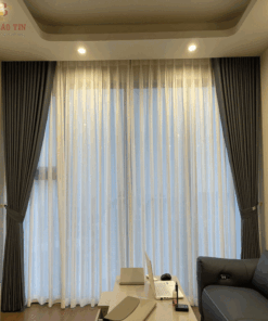 Rèm vải cửa sổ giá rẻ cho phòng khách chung cư mã V2905 - 010