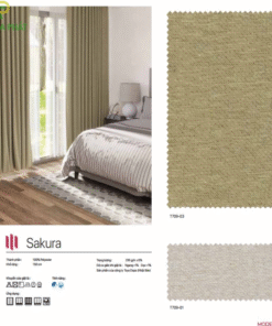 Rèm vải Nhật Bản mã Sakura