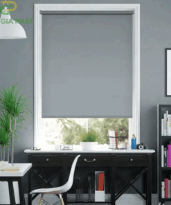 Mành cuốn giá rẻ phòng khách vải trơn hãng Cityblind