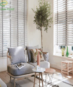 Rèm cửa gỗ giá rẻ – Chất liệu gỗ sồi hãng Pilano bản 5cm