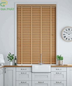Rèm nhựa giả gỗ chống nắng mã SPVC28