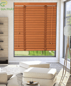 Rèm nhựa giả gỗ chống nắng mã SPVC21