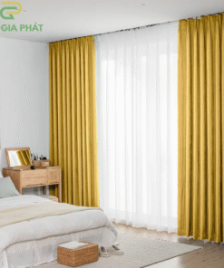 Rèm vải cửa sổ 2 lớp đẹp cho phòng khách mã DIM2919 - 04