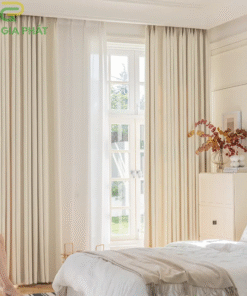 Rèm vải 2 lớp phòng ngủ chung cư giá rẻ mã DIM2919 - 03