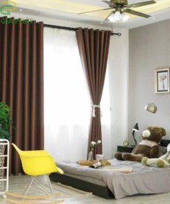 Rèm vải màu xanh đẹp giá rẻ cho phòng khách mã BYG2909 - 03