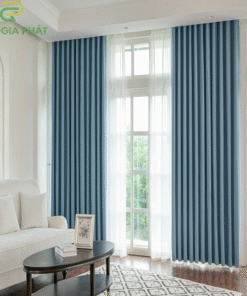 Rèm vải cửa sổ đẹp phòng khách chung cư mã V2905 - 02