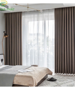 Rèm vải chống nắng một màu cho phòng khách mã BYG2915 - 04