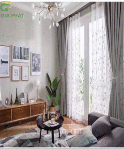 Rèm vải 2 lớp chống nắng giá rẻ cho phòng ngủ chung cư mã DIM2919 - 01