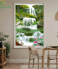 Rèm cửa sổ chống nắng dạng cuốn in tranh hãng Fivestar mã T2185-01
