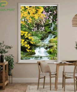 Màn cửa chống nắng dạng cuốn in tranh hãng Fivestar mã T2184-01