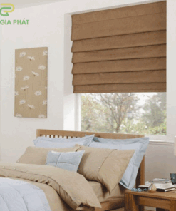 Rèm cửa roman phòng khách chống nắng cách nhiệt tốt mã D005