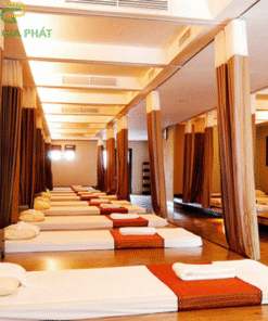 Rèm Spa giá rẻ chất liệu voan trắng - SPA004