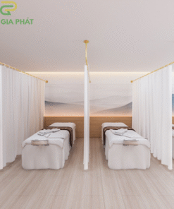Màn Voan Ngăn Giường Spa Màu