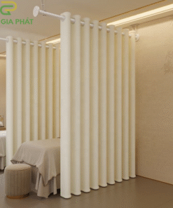 Rèm cho Spa giá rẻ chất liệu voan màu