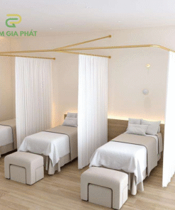 Rèm Spa giá rẻ chất liệu voan trắng