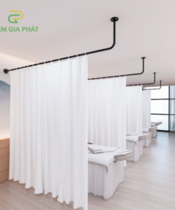 Rèm Spa giá rẻ chất liệu voan trắng - SPA002