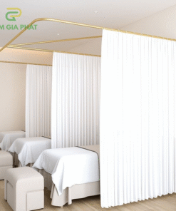 Màn rèm spa chất liệu voan trắng siêu đẹp