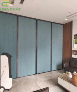 Vách rèm tổ ong ngăn điều hòa- Hệ Luxury 3.0 – Mở 2 cánh – Ghi, trắng, nâu