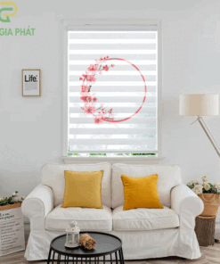 Rèm cầu vồng in tranh mã CV1312-22