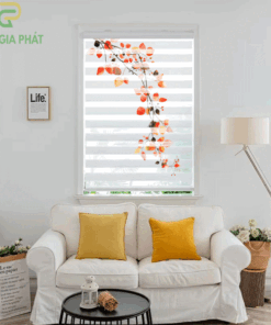 Rèm cầu vồng in tranh mã CV1312-14