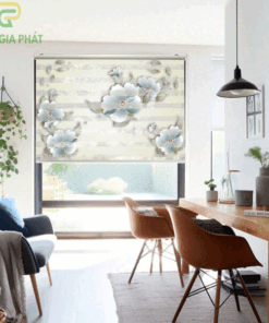 Rèm cầu vồng in tranh mã CV1012-7