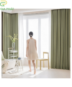 Rèm vải phòng ngủ chung cư đẹp một màu giá rẻ mã BYG2909- 010
