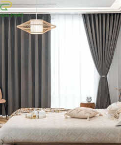 Rèm vải cửa sổ giá rẻ cho phòng khách chung cư mã BYG2915 - 010