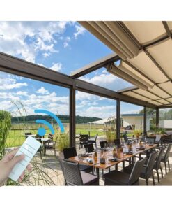 Bạt trần xếp lớp tự động – Tải trọng tối đa 10m2