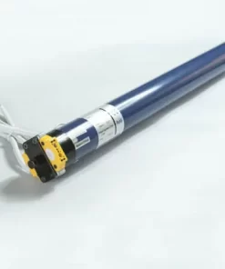 Rèm trần tự động hệ xếp ly 2 thanh ray 1 động cơ