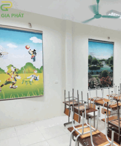 Rèm cuốn in tranh mã T2196-01