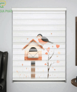 Rèm cầu vồng in tranh mã CV1312-32